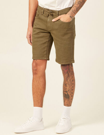Bermuda éco-responsable taupe homme