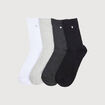 Lot de 4 paires de chaussettes noir femme