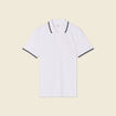 Polo éco-responsable blanc homme