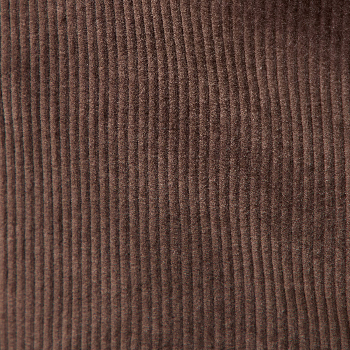 Pantalon droit en velours longueur 32 marron fonc&eacute; homme