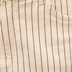Bermuda large taille haute en jeans denim blanc femme