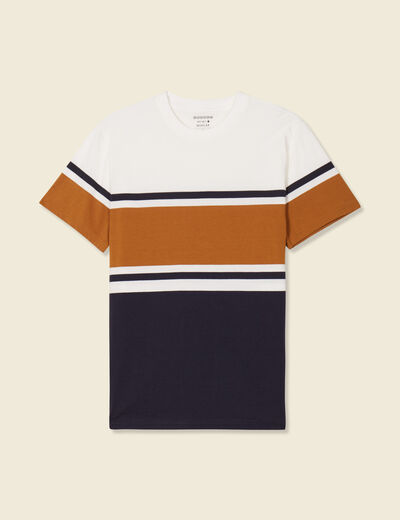 T-shirt manches courtes ecru homme