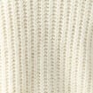 Gilet droit court manches longues creme femme