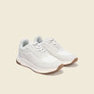 Baskets jogger à lacets ecru homme