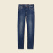 Jeans skinny push up 7/8ème denim brut femme