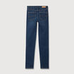 Jeans slim taille haute denim brut femme
