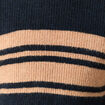 Pull manches longues col rond bleu marine homme