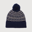 Bonnet bleu marine homme