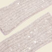 Mitaines sequins gris femme
