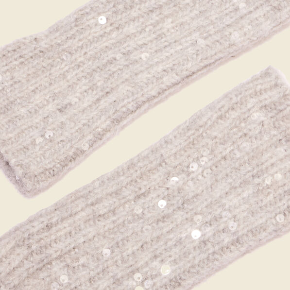 mitaines sequins gris femme Mitaines sequins gris femme