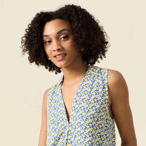 blouse sans manches bleu femme Blouse sans manches bleu femme