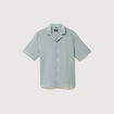 Chemise boyfriend manches courtes vert clair homme