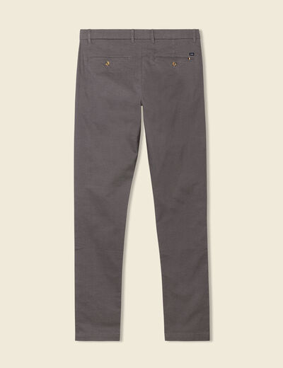 Pantalon chino longueur 32 gris homme