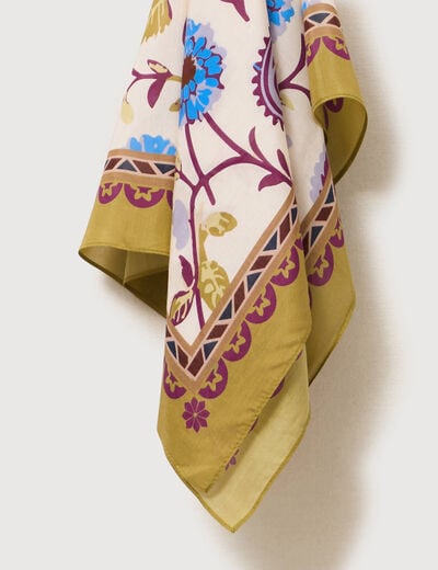 Foulard taupe femme