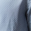 Chemise en coton manches longues bleu marine homme