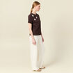 T-shirt éco-responsable marron femme