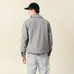 Veste oversize courte col classique gris moyen homme