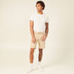 Bermuda droit 5 poches beige homme