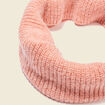 Snood tricot&eacute; fabriqu&eacute; en France orange fonc&eacute; femme