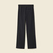 Pantalon taille haute bleu marine femme