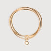 Bracelets 3 joncs dor&eacute;s couleur or femme