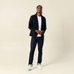 Veste blazer cintrée bleu marine homme