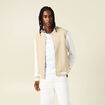 Veste sweat oversize manches longues beige homme