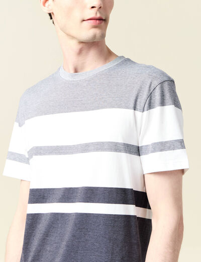 T-shirt manches courtes bleu marine homme