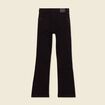 Jeans bootcut denim noir femme