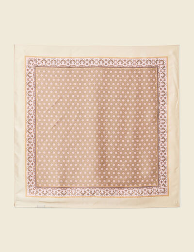 Foulard beige femme