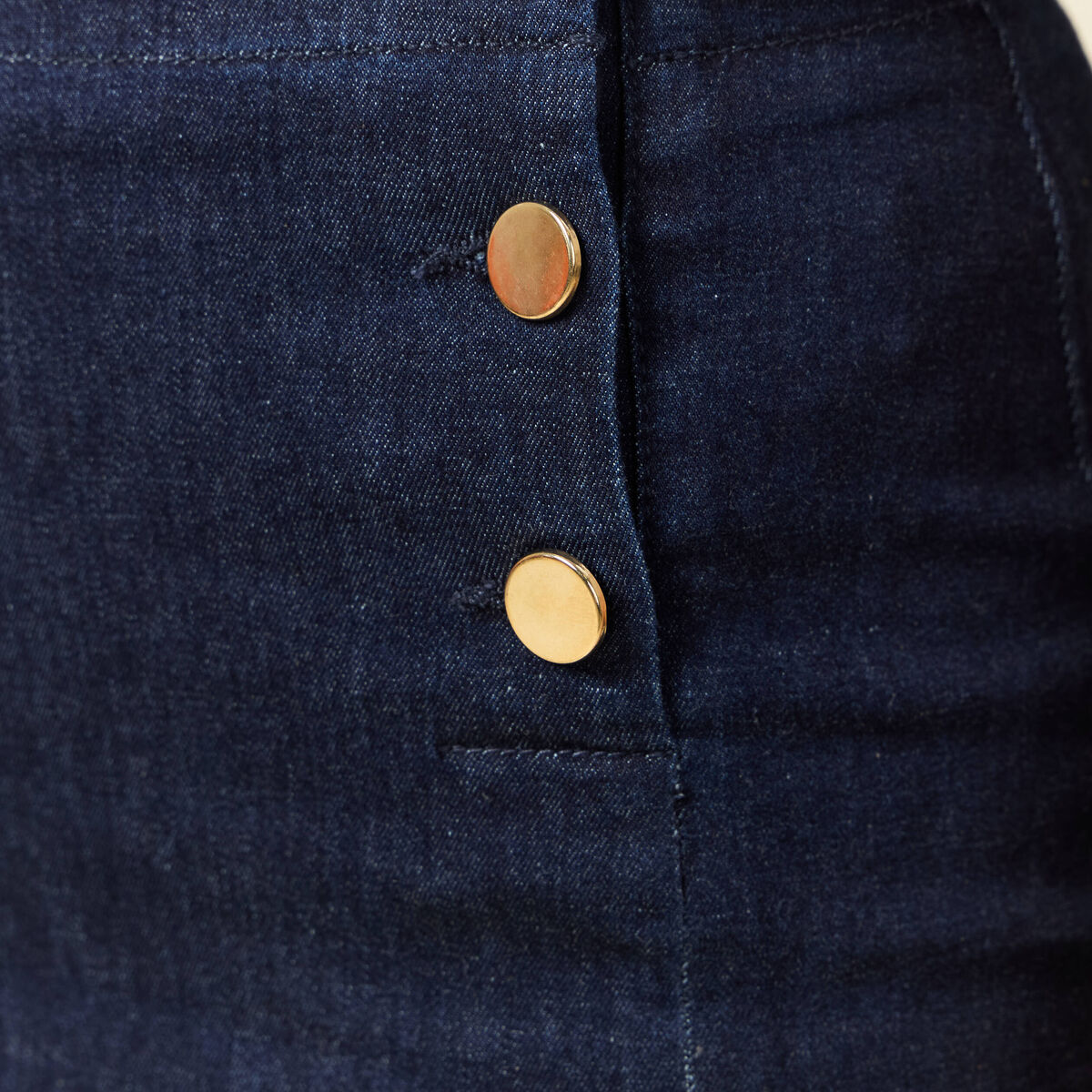 Jupe en jeans denim brut femme