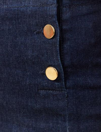 Jupe en jeans denim brut femme