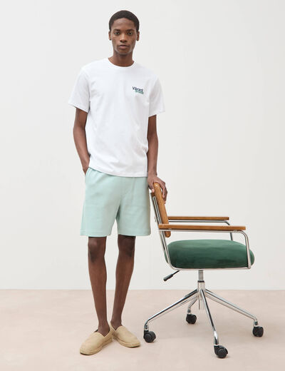 Bermuda bleu gris homme