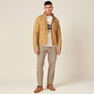 Blouson droit &agrave; col montant camel homme