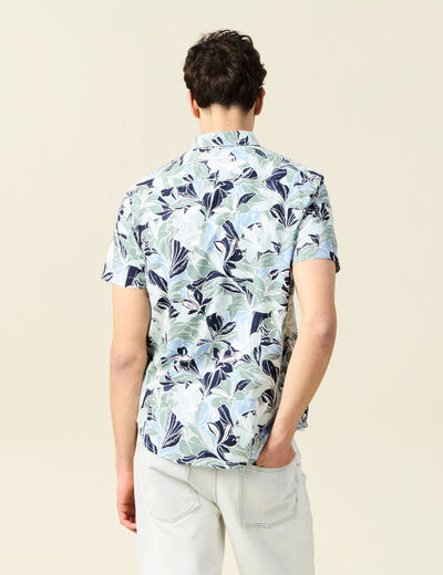 Chemise manches courtes multicolore homme