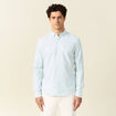 Chemise manches longues bleu gris homme