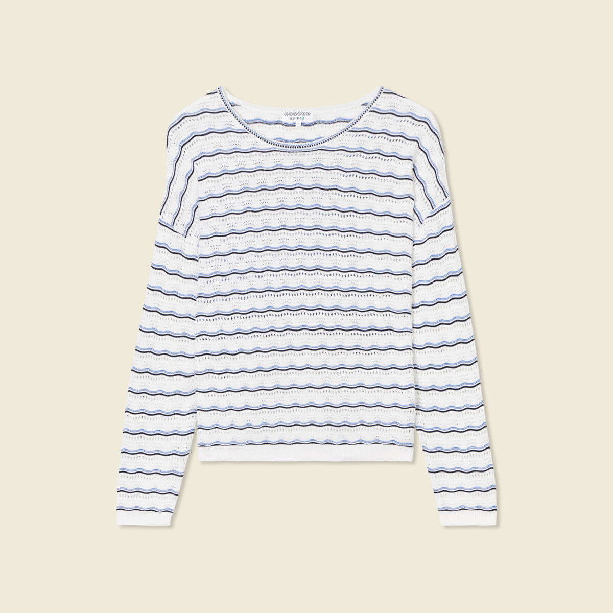 Pull éco-responsable creme femme