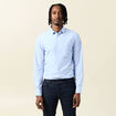 Chemise manches longues bleu homme