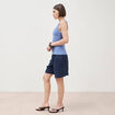 D&eacute;bardeur sans manches bleu lavande femme