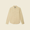 Chemise manches longues beige homme