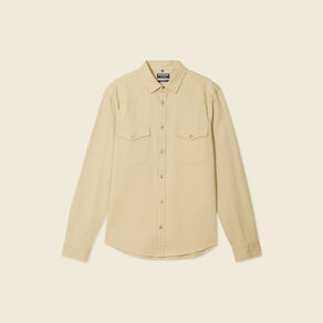 chemise manches longues beige homme Chemise manches longues beige homme