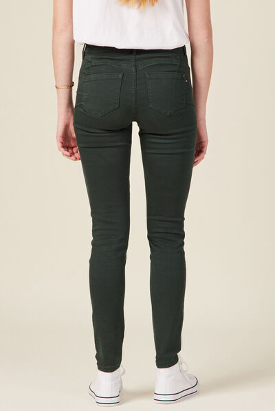 Pantalon Audrey - skinny push up vert foncé femme