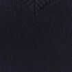 Pull fin col v manches longues bleu marine homme