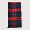 Foulard &agrave; carreaux rouge femme