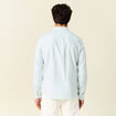 Chemise manches longues bleu gris homme