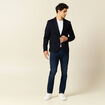 Jeans slim éco-responsable denim brut homme