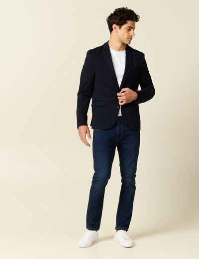 Jeans slim éco-responsable denim brut homme