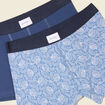 Lot 2 boxers bleu foncé homme