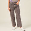 Jeans cargo taille haute noir femme
