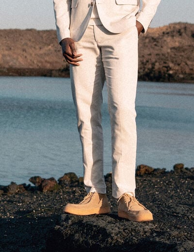 Pantalon chino sable homme